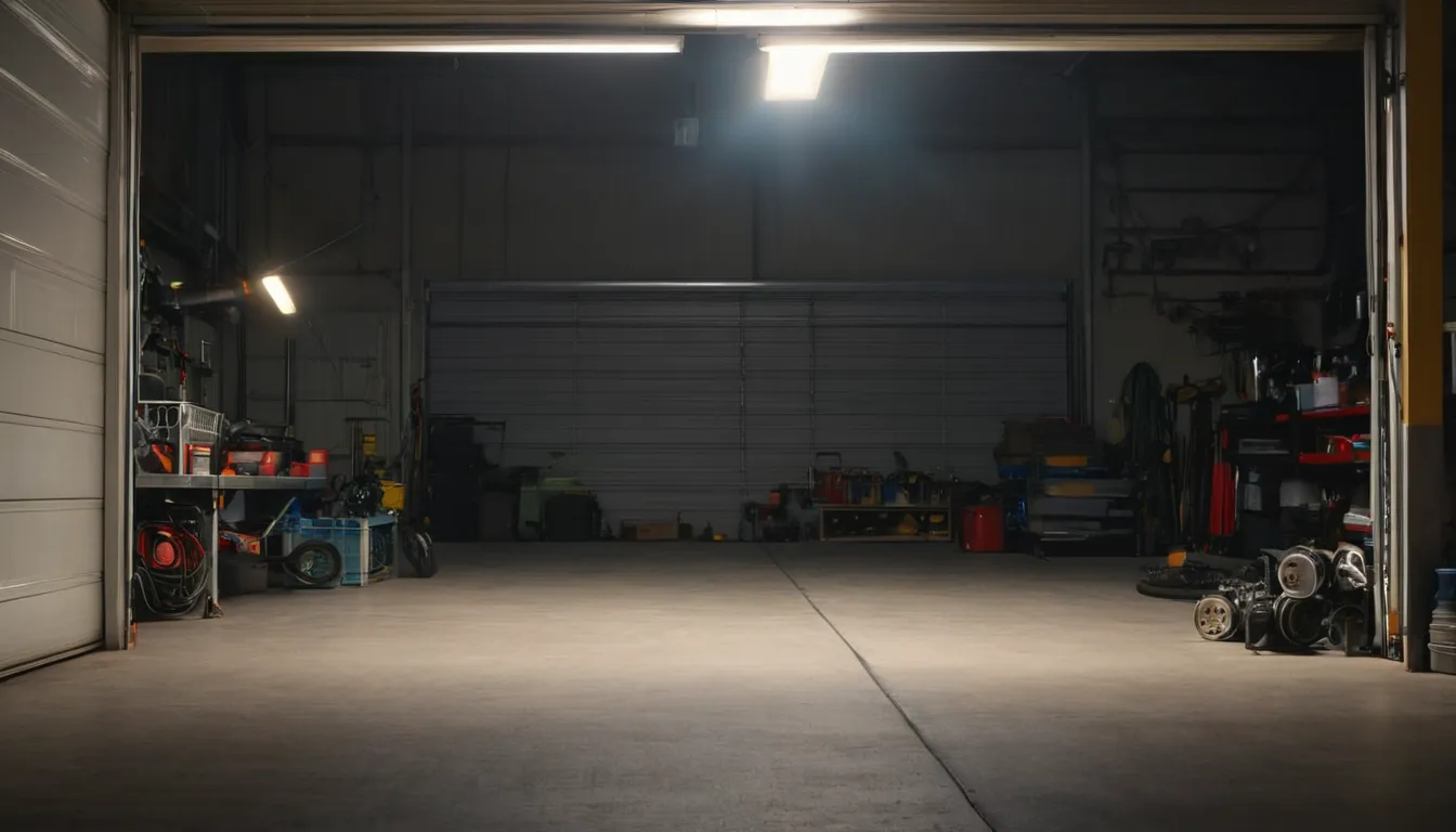 A close look at garage door tracks and rollers in a Lee's Summit home
